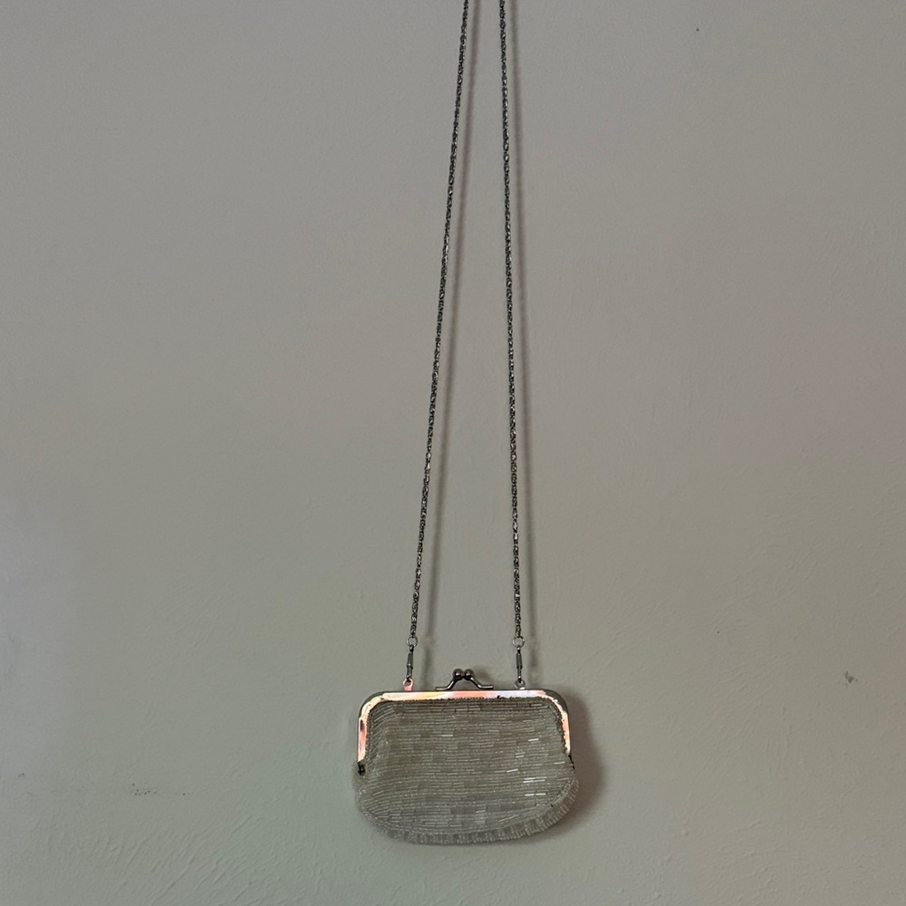 Elegant Silver Evening Clutch